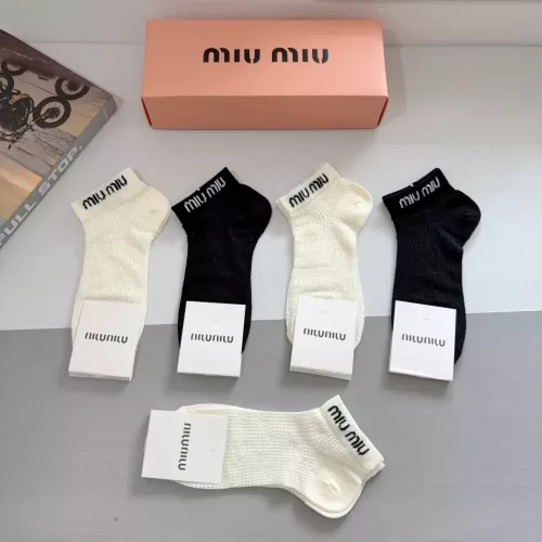 Replica MIU MIU Socks #1378292 $27.00 USD for Wholesale