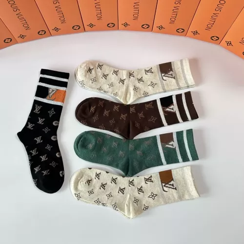Replica Louis Vuitton LV Socks #1378363 $29.00 USD for Wholesale