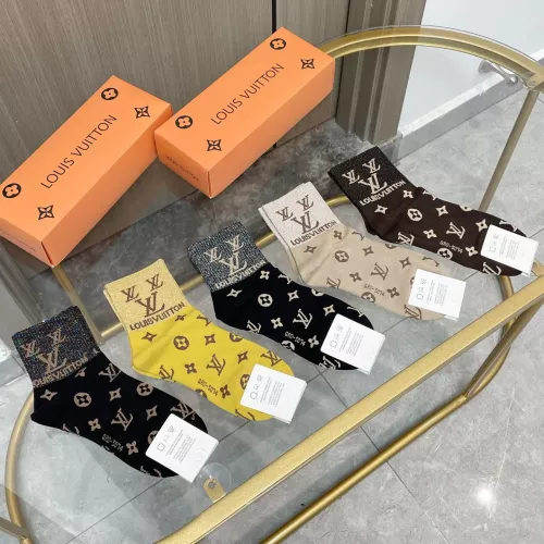 Replica Louis Vuitton LV Socks #1378375 $25.00 USD for Wholesale