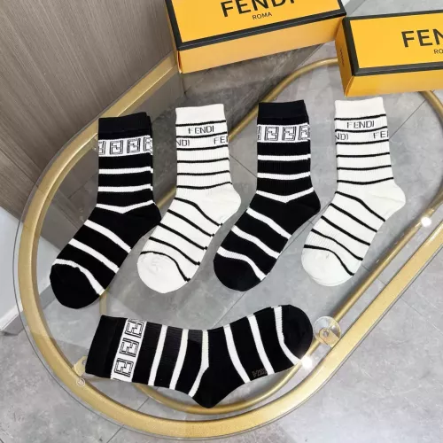 Replica Fendi Socks #1378376 $29.00 USD for Wholesale