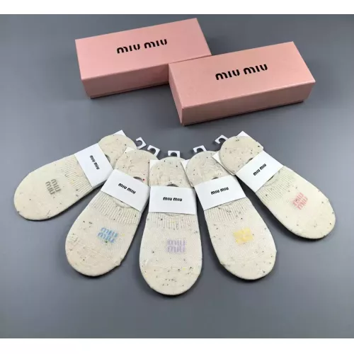 Replica MIU MIU Socks For Women #1378395 $25.00 USD for Wholesale