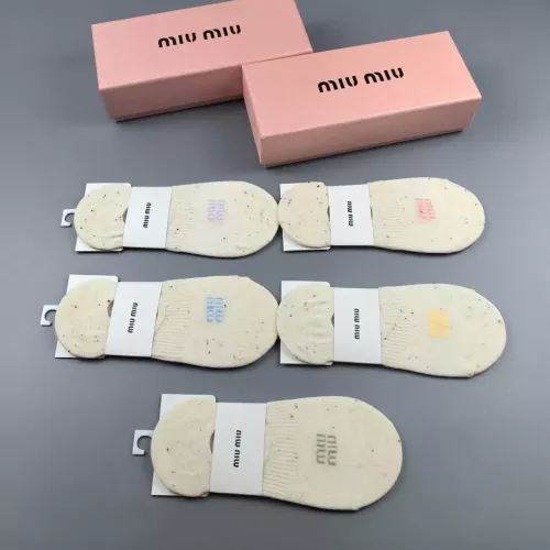 Replica MIU MIU Socks For Women #1378395 $25.00 USD for Wholesale