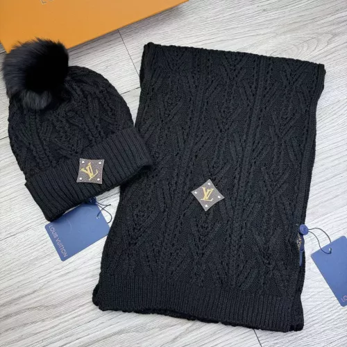 Louis Vuitton LV Hat and Scarf Set #1378465 $48.00 USD, Wholesale Replica Louis Vuitton LV Hat and Scarf and Glove Set