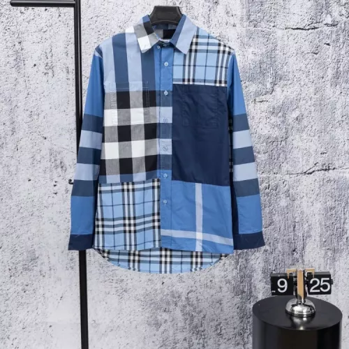 Burberry Shirts Long Sleeved For Men #1378500 $56.00 USD, Wholesale Replica Burberry Shirts
