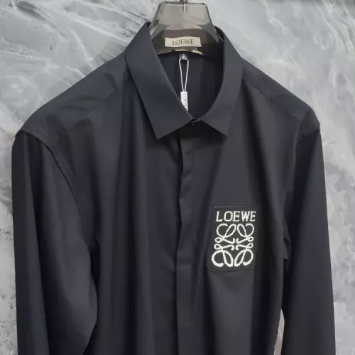 Replica LOEWE Shirts Long Sleeved For Men #1378517 $76.00 USD for Wholesale