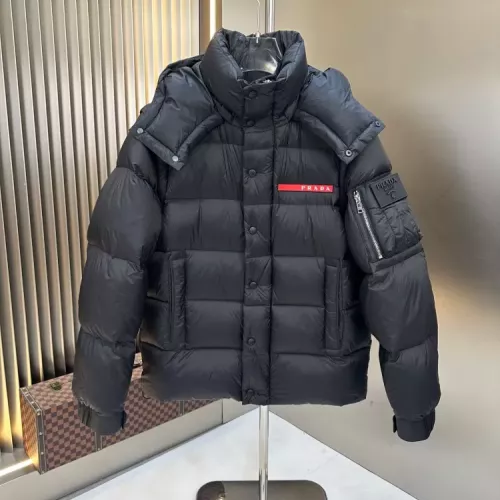 Prada Down Feather Coat Long Sleeved For Men #1378802 $238.02 USD, Wholesale Replica Prada Down Feather Coat