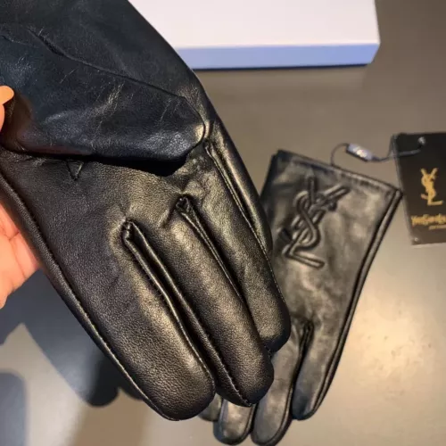 Replica Yves Saint Laurent Gloves For Women #1379090 $42.00 USD for Wholesale