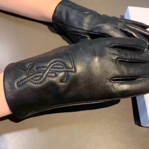 Replica Yves Saint Laurent Gloves For Women #1379090 $42.00 USD for Wholesale