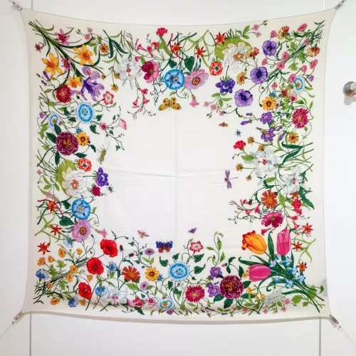 Gucci Silk Squares #1379375 $85.00 USD, Wholesale Replica Gucci Scarf