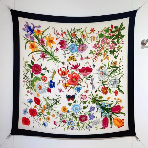 Gucci Silk Squares #1379380 $85.00 USD, Wholesale Replica Gucci Scarf