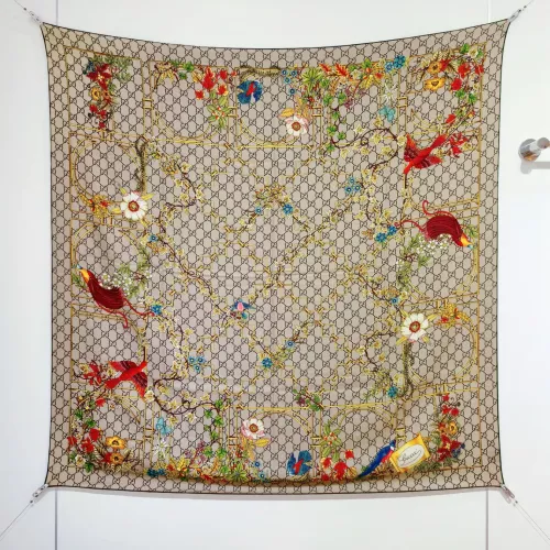 Gucci Silk Squares #1379381 $85.00 USD, Wholesale Replica Gucci Scarf