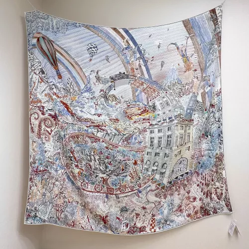 Hermes Silk Squares #1379498 $85.00 USD, Wholesale Replica Hermes Scarf