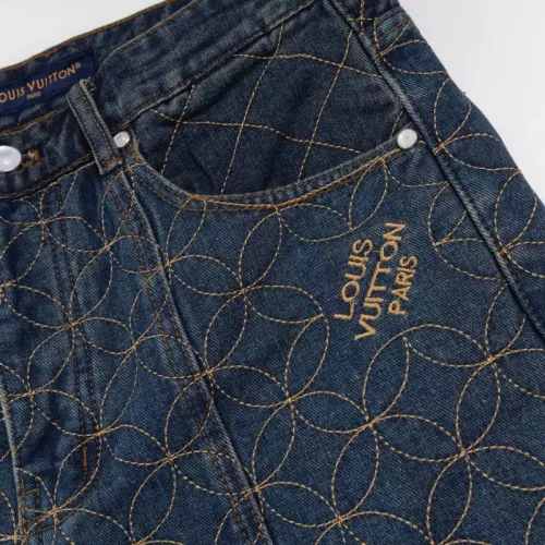 Replica Louis Vuitton LV Jeans For Unisex #1379960 $96.00 USD for Wholesale