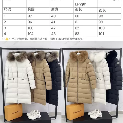 Replica Moncler Down Feather Coat Long Sleeved For Women #1380342 $185.00 USD for Wholesale