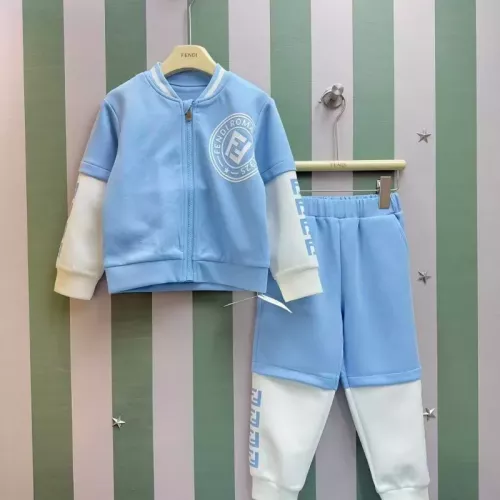 Replica Fendi Tracksuits Long Sleeved For Kids #1380478 $96.00 USD for Wholesale