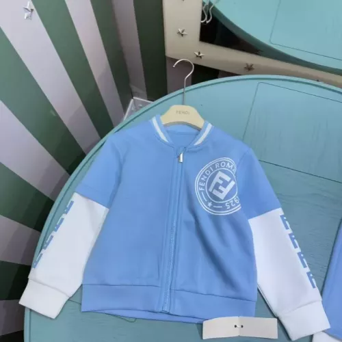 Replica Fendi Tracksuits Long Sleeved For Kids #1380478 $96.00 USD for Wholesale