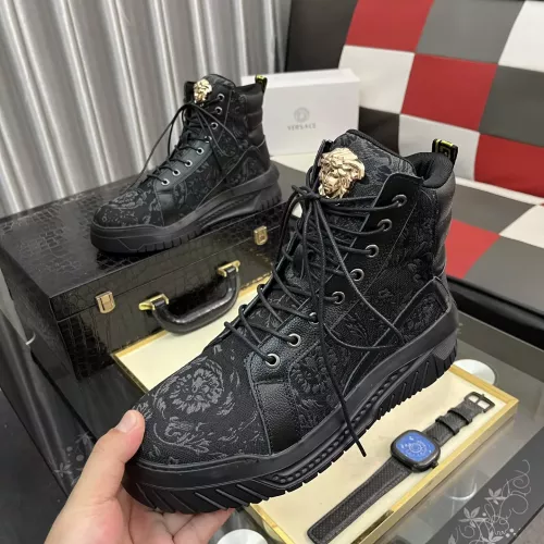 Versace High Tops Shoes For Men #1380516 $88.00 USD, Wholesale Replica Versace High Tops Shoes