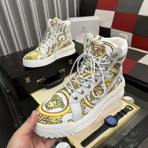 Versace High Tops Shoes For Men #1380517 $88.00 USD, Wholesale Replica Versace High Tops Shoes