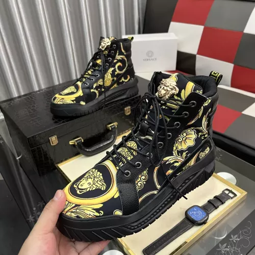 Versace High Tops Shoes For Men #1380518 $88.00 USD, Wholesale Replica Versace High Tops Shoes