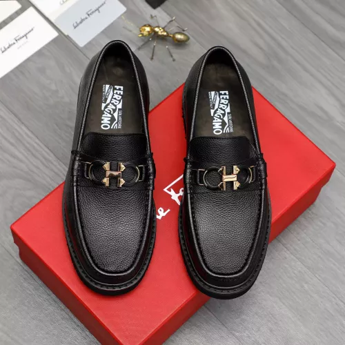 Salvatore Ferragamo Leather Shoes For Men #1380528 $98.00 USD, Wholesale Replica Salvatore Ferragamo Leather Shoes