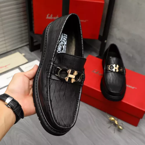 Replica Salvatore Ferragamo Leather Shoes For Men #1380529 $98.00 USD for Wholesale
