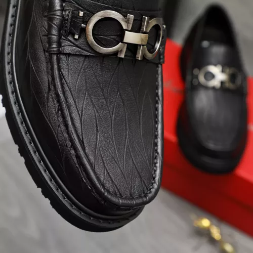 Replica Salvatore Ferragamo Leather Shoes For Men #1380531 $98.00 USD for Wholesale