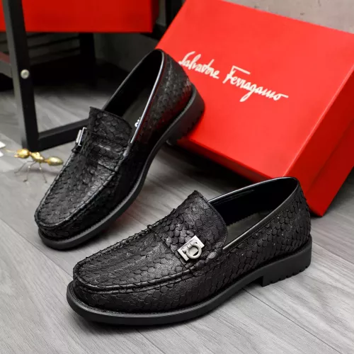 Salvatore Ferragamo Leather Shoes For Men #1380545 $98.00 USD, Wholesale Replica Salvatore Ferragamo Leather Shoes