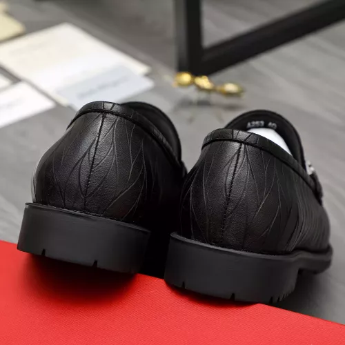 Replica Salvatore Ferragamo Leather Shoes For Men #1380546 $98.00 USD for Wholesale