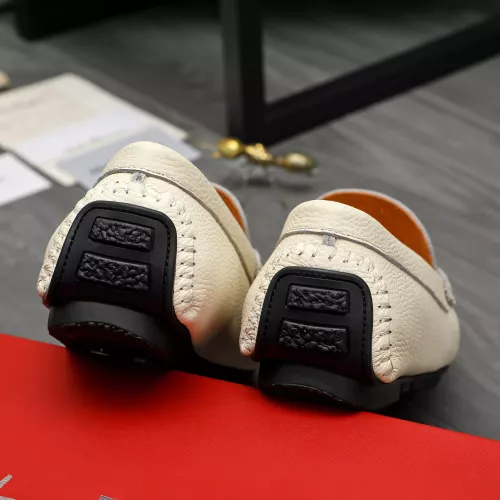 Replica Salvatore Ferragamo Leather Shoes For Men #1380550 $76.00 USD for Wholesale