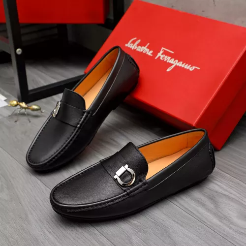 Salvatore Ferragamo Leather Shoes For Men #1380553 $76.00 USD, Wholesale Replica Salvatore Ferragamo Leather Shoes