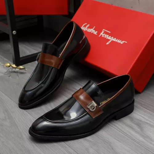 Salvatore Ferragamo Leather Shoes For Men #1380556 $88.00 USD, Wholesale Replica Salvatore Ferragamo Leather Shoes