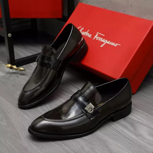 Salvatore Ferragamo Leather Shoes For Men #1380557 $88.00 USD, Wholesale Replica Salvatore Ferragamo Leather Shoes