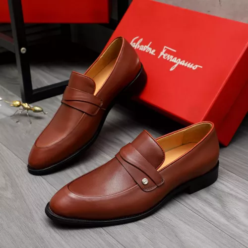 Salvatore Ferragamo Leather Shoes For Men #1380562 $88.00 USD, Wholesale Replica Salvatore Ferragamo Leather Shoes