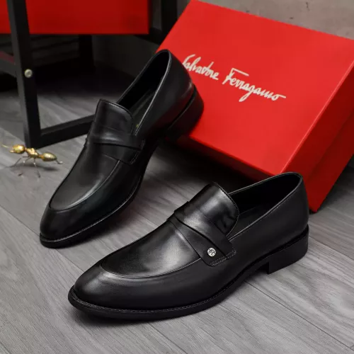 Salvatore Ferragamo Leather Shoes For Men #1380563 $88.00 USD, Wholesale Replica Salvatore Ferragamo Leather Shoes