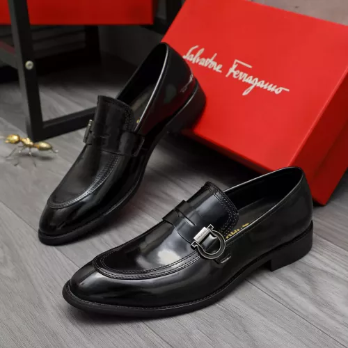 Salvatore Ferragamo Leather Shoes For Men #1380566 $88.00 USD, Wholesale Replica Salvatore Ferragamo Leather Shoes