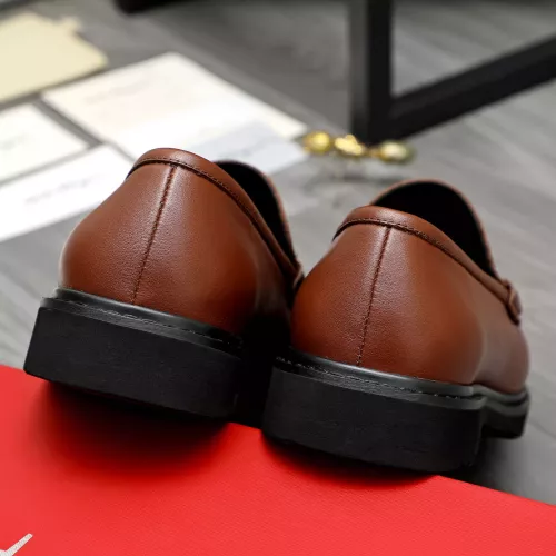 Replica Salvatore Ferragamo Leather Shoes For Men #1380570 $96.00 USD for Wholesale