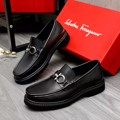 Salvatore Ferragamo Leather Shoes For Men #1380571 $96.00 USD, Wholesale Replica Salvatore Ferragamo Leather Shoes