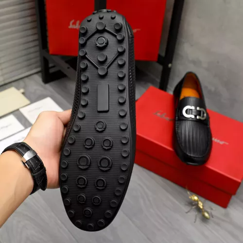 Replica Salvatore Ferragamo Leather Shoes For Men #1380573 $76.00 USD for Wholesale