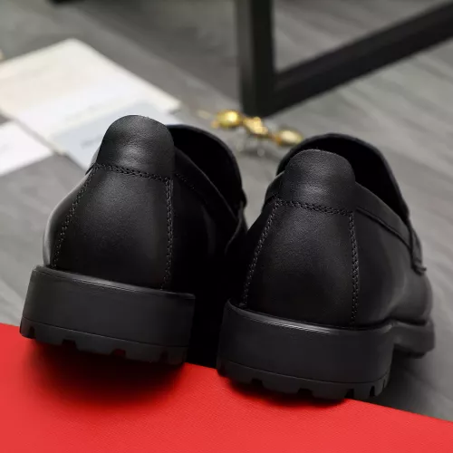 Replica Salvatore Ferragamo Leather Shoes For Men #1380577 $82.00 USD for Wholesale