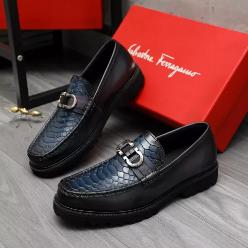 Salvatore Ferragamo Leather Shoes For Men #1380578 $100.00 USD, Wholesale Replica Salvatore Ferragamo Leather Shoes