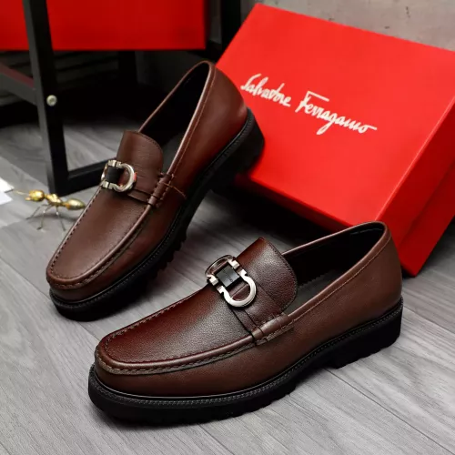 Salvatore Ferragamo Leather Shoes For Men #1380579 $100.00 USD, Wholesale Replica Salvatore Ferragamo Leather Shoes