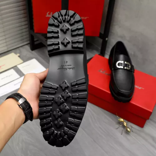 Replica Salvatore Ferragamo Leather Shoes For Men #1380595 $100.00 USD for Wholesale