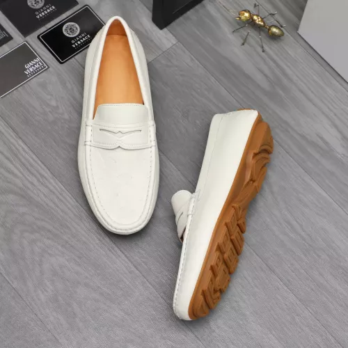 Versace Leather Shoes For Men #1380601 $76.00 USD, Wholesale Replica Versace Leather Shoes