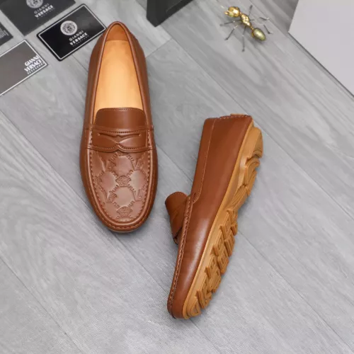 Versace Leather Shoes For Men #1380602 $76.00 USD, Wholesale Replica Versace Leather Shoes