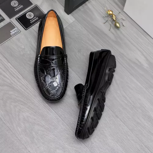 Versace Leather Shoes For Men #1380604 $76.00 USD, Wholesale Replica Versace Leather Shoes