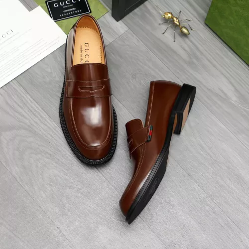 Replica Gucci Oxfords Shoes For Men #1380610 $96.00 USD for Wholesale