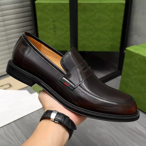 Replica Gucci Oxfords Shoes For Men #1380611 $96.00 USD for Wholesale