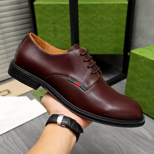 Replica Gucci Oxfords Shoes For Men #1380614 $96.00 USD for Wholesale