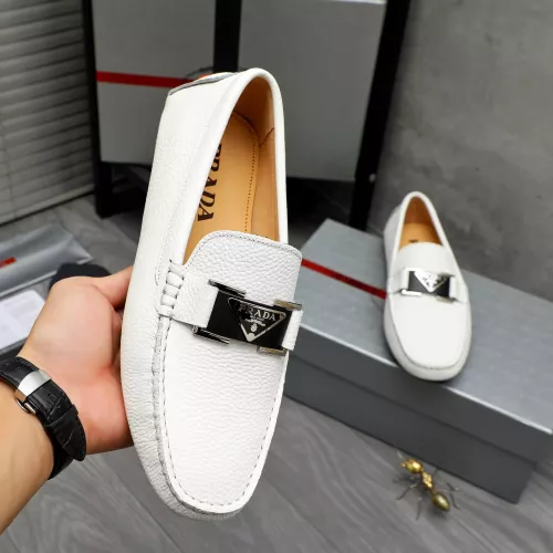 Replica Prada Leather Shoes For Men #1380618 $76.00 USD for Wholesale
