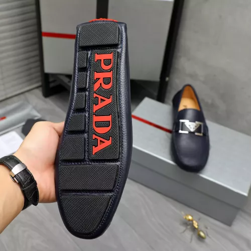 Replica Prada Leather Shoes For Men #1380619 $76.00 USD for Wholesale